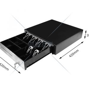 NWCD 42X42X10 CM Cash drawer - Stainless steel panel - Image 1