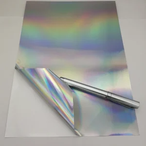 NWLSL PET White/clear/silver label/holographic film - Image 5