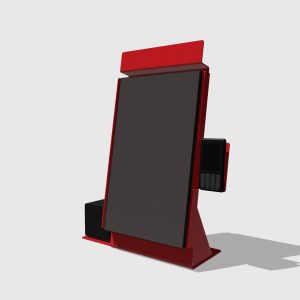 NWMK 15.6"/21.5" AIO metal kiosk with fiscal printer slot Windows based/Android based - Image 1