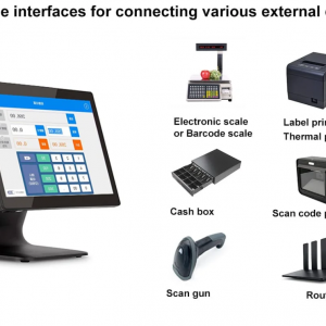 POS SYSTEM DUAL SCREEN CASH REGISTER NWTCA9 - Image 3