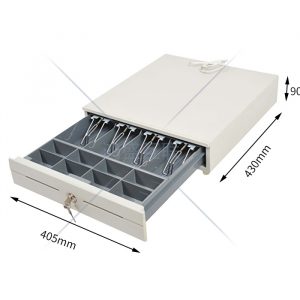 NWCD 40.5X43X9 CM Cash drawer All metal, Panel-grain leather - Image 1