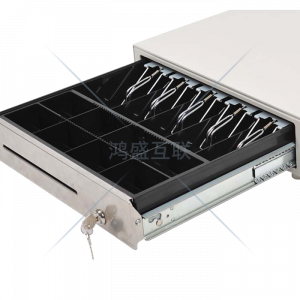 NWCD 40.5X41.5X9 CM Cash drawer All metal-Panel: Metal paint (stainless steel) - Image 5